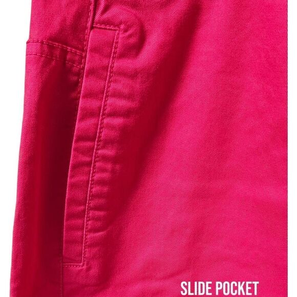 LANE BRYANT Plus Size Hot Pink Medium Rise Bermuda Shorts Size 26 - Picture 4 of 12
